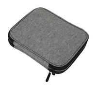 LPACXBYD Sac à Projet Tricot Empty Knitting Needles Case Travel Storage Organizer Bag for Circular and Other Accessories Kit(Gray)