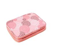 LPACXBYD Sac à Projet Tricot Empty Knitting Needles Case Travel Storage Organizer Bag for Circular and Other Accessories Kit(Pink)