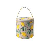 LPACXBYD Sac à Projet Tricot Empty Small Yarn Storage Bag Lemon Yellow Knitted Wool Bags Portable Travel Organize for Crochet Hook and Sewing Tools(Empty Bag)