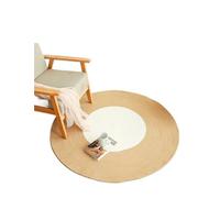 LPACXBYD Tapis tissés Ronds en rotin de Jute Fait à la Main