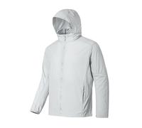 LPACXBYD Veste Anti UV Veste Coupe-Vent d'été for Hommes et Femmes, randonnée, Escalade, Camping, Protection Solaire, Unisexe, séchage Rapide(Gray,XXL)