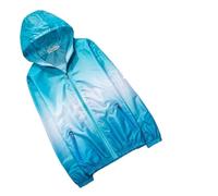 LPACXBYD Veste Anti UV Veste de Protection UV for Femmes, Solaire d'extérieur, Veste à Capuche, Coupe-Vent, vêtements for Hommes(Blue,S)