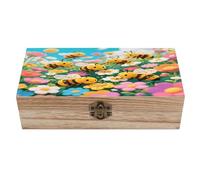 LPAGBCNU Boîte à bijoux en bois faite à la main pour ranger bijoux, pièces de monnaie, cartes tartot, petits trésors