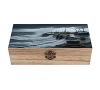 LPAGBCNU Boîte à bijoux en bois faite à la main pour ranger bijoux, pièces de monnaie, cartes tartot, petits trésors