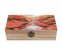 LPAGBCNU Boîte à bijoux en bois faite à la main pour ranger des bijoux, des pièces de monnaie, des cartes tartot, des petits trésors