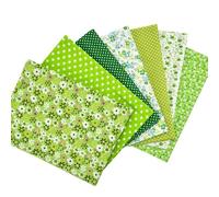 LPAMABA 7 PCS Tissus Coton Couture 50 * 75cm Tissu en Coton Imprimé Tissu Patchwork Tissus Coton pour Couture Tissus à Coudre Tissu en Coton pour Couture pour Bricolage Sacs Vêtements Nappes,Vert