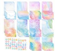 LPAMABA Enveloppe Couleur 50 Pcs Papier à Lettres 50 Pcs Enveloppes 10 Couleur Enveloppe Cadeau Petit Enveloppe Ensemble Papier à Lettre et Enveloppe Petit Enveloppe Coloré pour Anniversaire Mariage