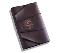 LParkin Couverture de livre en cuir pour homme et femme Couverture de la Bible en cuir Taille M L (taille moyenne, YOU ARE fearfully AND wonderfully made)
