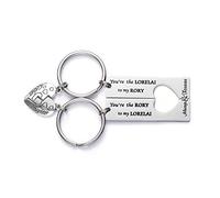 LParkin Gilmore Girls Ensemble de porte-clés « You Are The Lorelai to My Rory » pour maman et fille