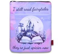 LParkin Housse de protection pour livre avec fermeture éclair « I Still Read Fairytales They Just Spicier Book » - 27,9 x 21,6 cm - Lavable - Cadeau pour lecteur de smut
