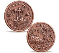 LParkin Just One More Coin livre Unique Flip Book et Pièces de Livre Cadeau pour Femmes Lectorices, Idée de Décision (Un Autre Chapitre)