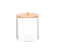 LPATEBCVU BoîTe De Rangement Pour Capsules De Lessive Boîte de rangement en acrylique avec couvercle bambou, conteneur for lessive, dosettes, perles parfumées