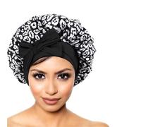 LPATEBCVU Bonnet De Nuit en Soie Bonnet de Nuit en Satin for Cheveux bouclés, Bonnet Soyeux Femmes, Grand avec Lien(Color6)