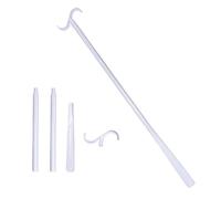 LPATEBCVU Chausse Pied Chausse-pied professionnel amovible en plastique, 88 cm, pratique et multifonctionnel, for porter des chaussettes, vêtements chaussures(White)