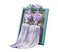 LPATEBCVU Embrasses en Corde pour Rideaux 1 Pair Curtain Tie Backs with Tassel Traditional Tieback Decorative Accessories(Light Purple)