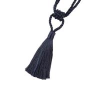 LPATEBCVU Embrasses en Corde pour Rideaux 1PC Curain Tiebacks with Tassel Curtain Clips Rope Tie Backs Holdbacks Home Accessories Decorative(Dark Blue)