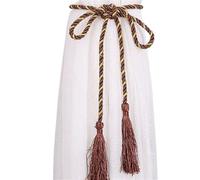 LPATEBCVU Embrasses en Corde pour Rideaux 2/6/10PCS Tassel Curtain Binding Rope Tie Backs for Curtains(Brown,6 PCS)