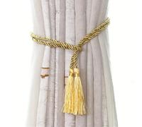 LPATEBCVU Embrasses en Corde pour Rideaux 2/6/10PCS Tassel Curtain Binding Rope Tie Backs for Curtains(Yellow,10 PCS)