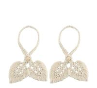 LPATEBCVU Embrasses en Corde pour Rideaux 2pcs Curtain Tieback Decoration Farmhouse Theme Hand Knitting Balcony Tie Back Tassels Kit Home