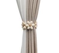 LPATEBCVU Embrasses en Corde pour Rideaux Flower Curtain Strap Woven Drawstring Rope Cartoon Buckle Tassel Tieback(Beige A)