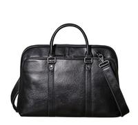 LPATEBCVU Malette Porte-documents de direction décontracté, portefeuille d'affaires, sac à main en cuir véritable for hommes, sacs d'ordinateur bureau for ordinateur portable 16 pouces