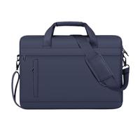 LPATEBCVU Malette Porte-documents for hommes, sac d'affaires en cuir, sacs à bandoulière, main de bureau étanche, for ordinateur portable 15 pouces(Blue)