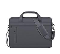 LPATEBCVU Malette Porte-documents for hommes, sac d'affaires en cuir, sacs à bandoulière, main de bureau étanche, for ordinateur portable 15 pouces(Grey)