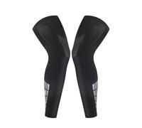 LPATEBCVU Manchon De Compression Jambe EntièRe 1 Paire de Manchons Jambe, Manchon Compression complète, Genou Long, Longue UV Sport avec antidérapant(Black,XXL)