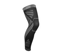 LPATEBCVU Manchon De Compression Jambe EntièRe Manchons de Compression for Jambes complètes, attelle Genou, Protection Soutien for l'haltérophilie, 1/2 pièces(Black-1Pcs,2XL)