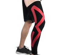 LPATEBCVU Manchon De Compression Jambe EntièRe Manchons de Compression for Jambes complètes, genouillères Longues, Bas antidérapants, Manches Sport for Hommes et Femmes(1PC Red,L(36-52cm))