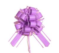 LPATEBCVU NœUd De Mariage pour Voiture Emballage de Ruban à nœud Long 130cm, décoration Florale Voiture Mariage, boîte Gaze Neige, Bouteilles vin(Purple)