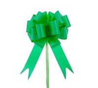 LPATEBCVU NœUd De Mariage pour Voiture Grand nœud de Ruban à Tirer, 10 pièces, for Voiture Mariage, boîte fête Vacances, Emballage, Fleuriste, Fleurs tirées la Main(Green)