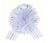 LPATEBCVU NœUd De Mariage pour Voiture Grands nœuds à Tirer for Mariage, 10 pièces, Emballage de Fleurs, boîte Bonbons, Bricolage, fête d'anniversaire, Voiture(Silver)