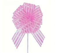 LPATEBCVU NœUd De Mariage pour Voiture Grands nœuds à Tirer for Mariage, 10 pièces, Emballage de Fleurs, boîte Bonbons, Bricolage, fête d'anniversaire, Voiture(Pink)