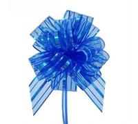 LPATEBCVU NœUd De Mariage pour Voiture Grands nœuds à Tirer for Mariage, 10 pièces, Emballage de Fleurs, boîte Bonbons, Bricolage, fête d'anniversaire, Voiture(Blue)