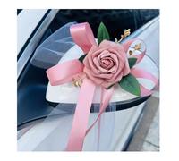 LPATEBCVU NœUd De Mariage pour Voiture Rétroviseur de Voiture Mariage Rustique Multi-Usage, 6 pièces, poignée Porte, Fleurs, décor Juste marié, Chaise d'allée, Fleur(Color5)