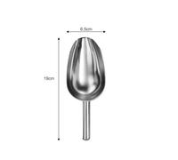 LPATEBCVU Pelles à Glace Pelle à Glace multifonctionnelle en Acier Inoxydable, 1/3 pièces, cuillères à mesurer for Aliments, Grains de café(S Size)