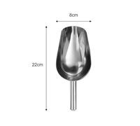LPATEBCVU Pelles à Glace Pelle à Glace multifonctionnelle en Acier Inoxydable, 1/3 pièces, cuillères à mesurer for Aliments, Grains de café(M Size)