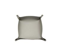 LPATEBCVU Plateau En Cuir Plateau de rangement pliable en cuir 20 cm (7,87 pouces) for rouler le tabac et utiliser les pipes(Light Grey)