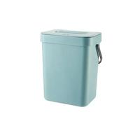 LPATEBCVU Poubelle Murale Poubelle suspendue de grande capacité avec couvercle, corbeille recyclage for cuisine, porte d'armoire, salle bain, fixation murale(5L,Blue)