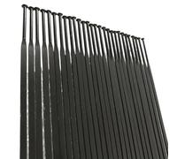 LPATEBCVU Rayons pour VéLo Jauge en Acier Inoxydable à Traction Droite, Lame de 14G, Partie de Roue Noire, Disque de Route, vélo de Montagne, 12 pièces/lot(294mm)