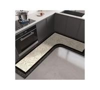 LPATEBCVU Tapis De Salle De Bain en Forme De L Tapis de Sol Cuisine en PVC Forme L, Absorbant, Lavable, antidérapant, l'huile(Color 5,1pc 100x120x45cm)