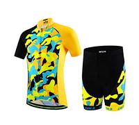 LPATTERN Enfant Garçon Fille Maillot de Cyclisme Caleçons de Cyclisme Combinaison Jersey Cyclisme/Ensemble de Cyclismes Vélo Manches Courtes + Short
