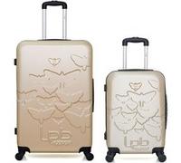 lpb luggage - lot de 2 - valises grand format et cabine aelys - beige beige G