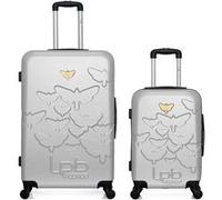 lpb luggage - lot de 2 - valises grand format et cabine aelys - gris gris G
