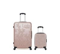 LPB LUGGAGE - LOT DE 2 - Valises grand format et cabine XXS NAIS - ROSE