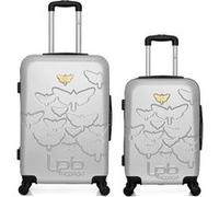 lpb luggage - lot de 2 - valises weekend et cabine aelys - gris gris G