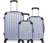 lpb luggage - lot de 3 - valise weekend, valise cabine et valise cabine xxs marianne - bleu dore bleu dore G