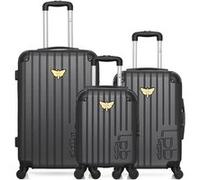 lpb luggage - lot de 3 - valise weekend, valise cabine et valise cabine xxs marianne - gris fonce gris fonce G