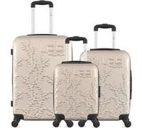 lpb luggage - lot de 3 - valise weekend, valise cabine et valise cabine xxs nais - beige beige G